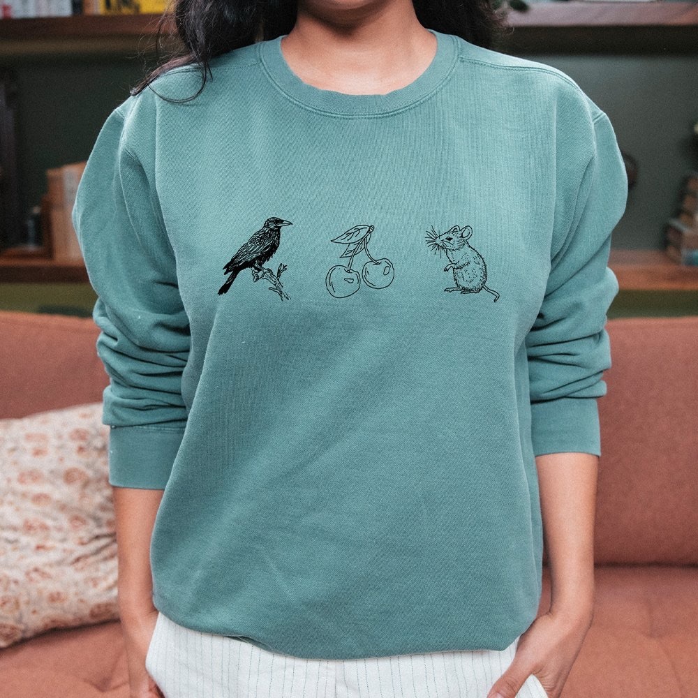 Armchair Expert exclusive holiday sweater sweatshirt crewneck cherry